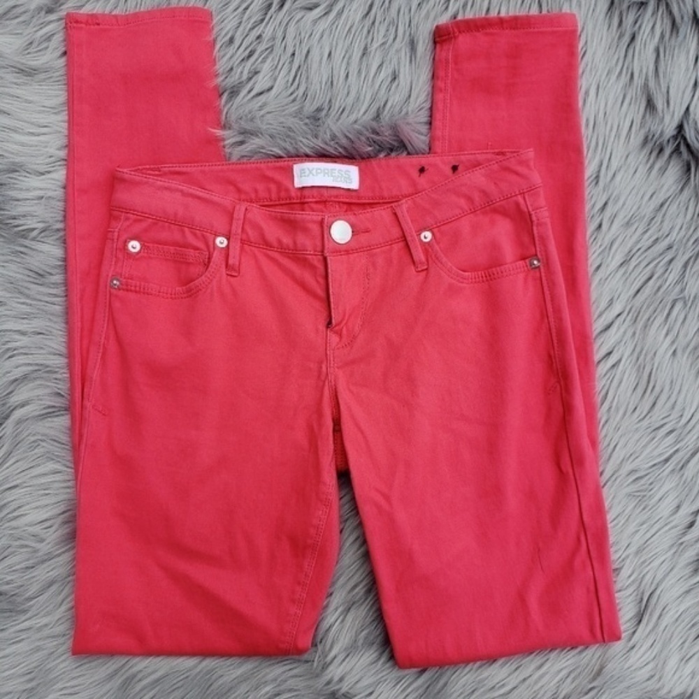 Express Skinny Jeans Fuchsia Sz 2